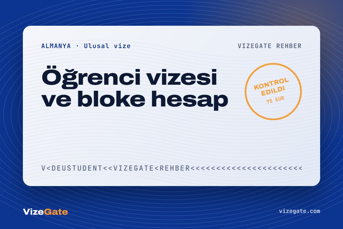 Almanya öğrenci vizesi rehberi kapağı: ulusal D vize