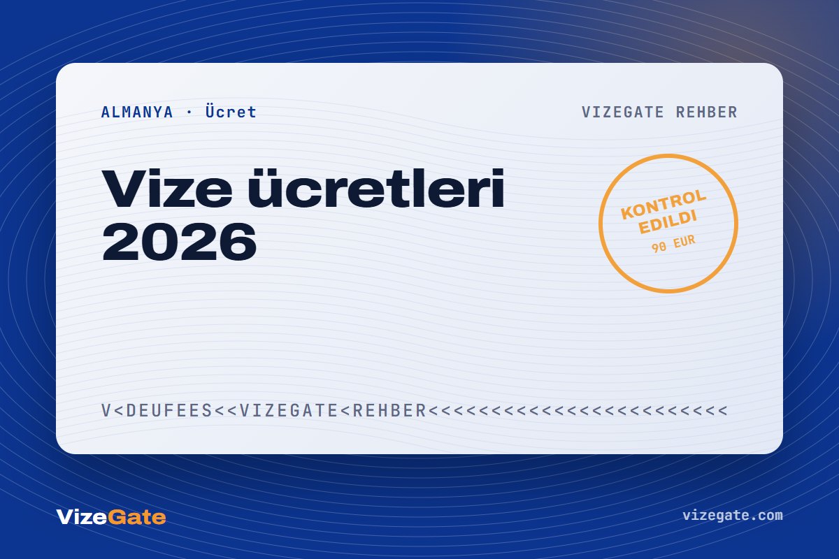 Almanya vize ücretleri rehberi kapağı: 90 EUR