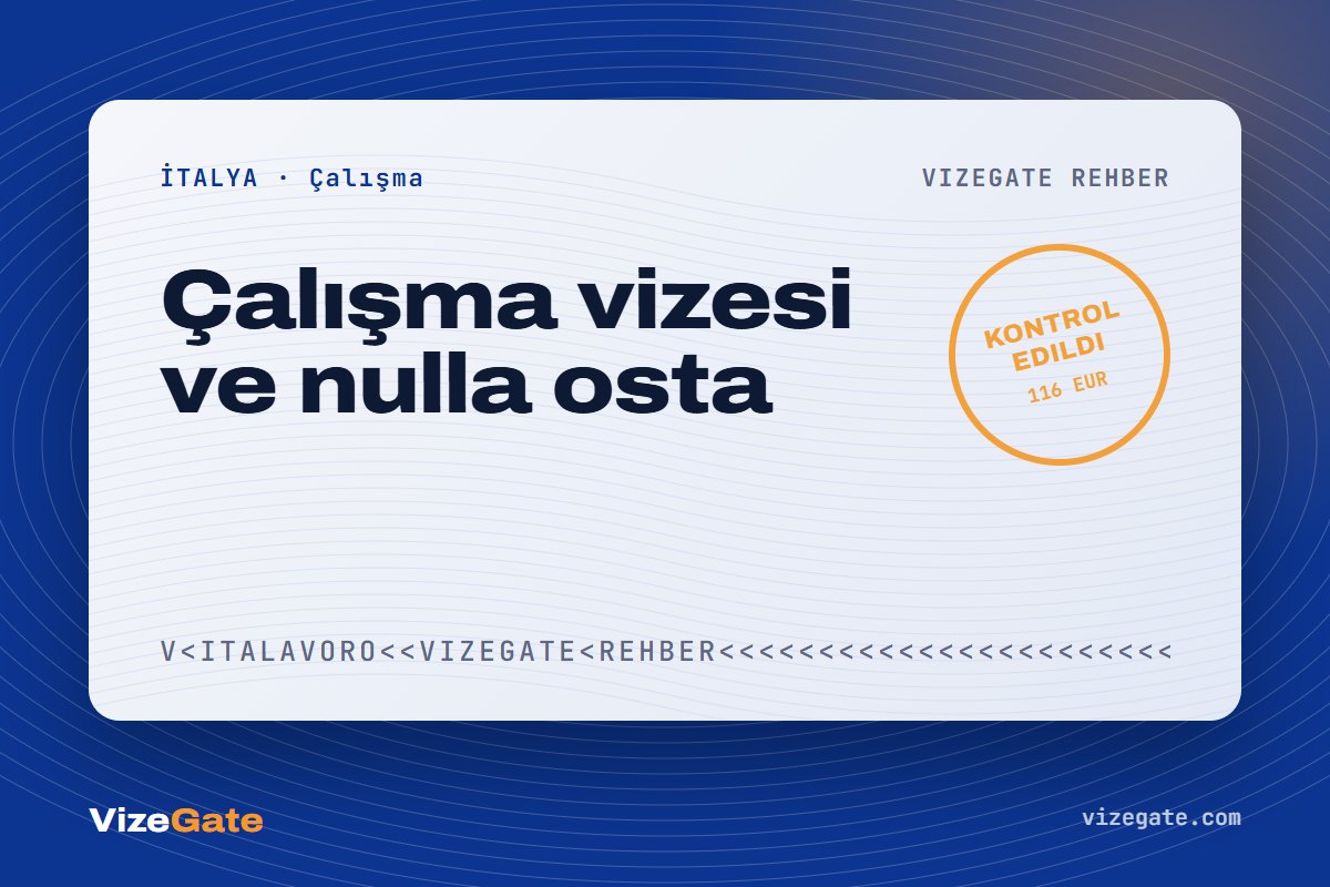İtalya çalışma vizesi rehberi kapağı: Decreto Flussi ve nulla osta