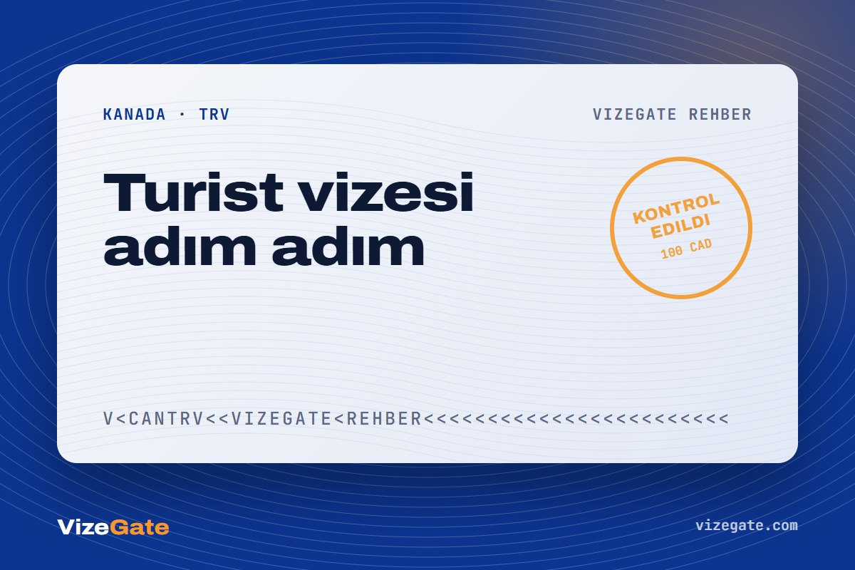 Kanada turistik vize rehberi kapağı: TRV adım adım