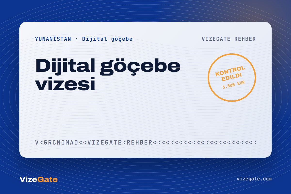 Yunanistan nomad vizesi rehberi kapağı: dijital göçebe